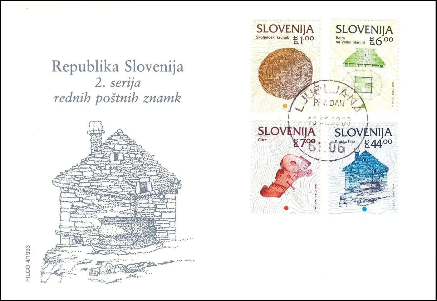 REPUBLIKA SLOVENIJA 2. SERIJA REDNIH POŠTNIH ZNAMK